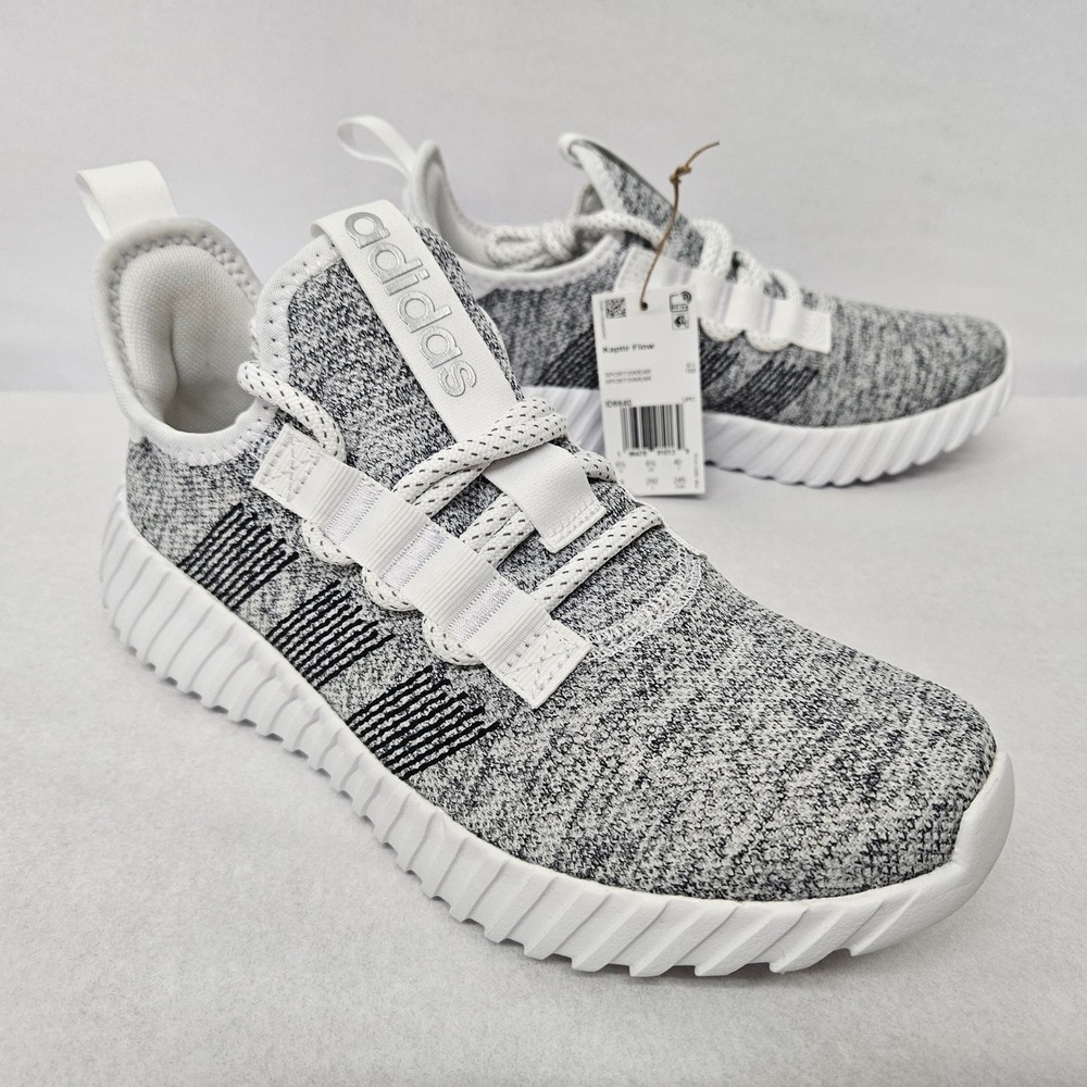Adidas Women's Kaptir Flow Running Shoes ID6640 Gray White Sz 8 - Picture 1 of 11